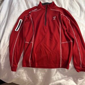 Columbia Red Performance Jacket with Mock-Neck Temple University